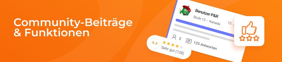 Community Beiträge und Funktionen